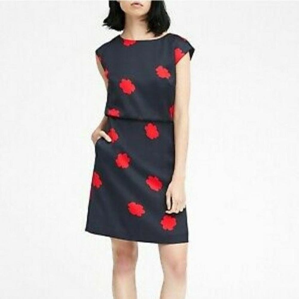 Banana Republic Floral Drape Back Dress